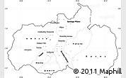 Blank Simple Map of Tungurahua, cropped outside