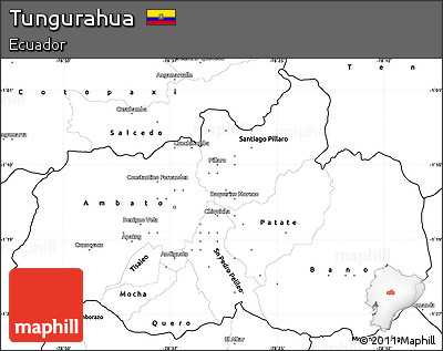 Blank Simple Map of Tungurahua