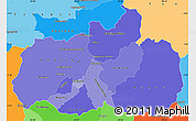 Political Shades Simple Map of Tungurahua