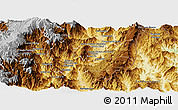 Physical Panoramic Map of Yantzaza