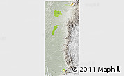 Physical 3D Map of Zona No Delimtda, lighten, semi-desaturated