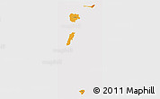 Political 3D Map of Zona No Delimtda, cropped outside