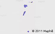 Political Shades 3D Map of Zona No Delimtda, cropped outside
