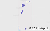Political Shades 3D Map of Zona No Delimtda, single color outside