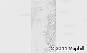 Shaded Relief 3D Map of Zona No Delimtda, lighten, desaturated