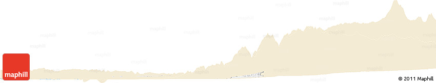 Classic Style Horizon Map of Zona No Delimtda, single color outside