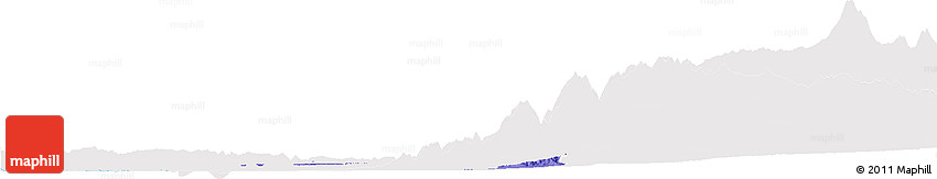 Political Shades Horizon Map of Zona No Delimtda, single color outside