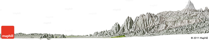 Satellite Horizon Map of Zona No Delimtda, lighten, semi-desaturated