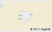 Classic Style 3D Map of La Concordia, single color outside