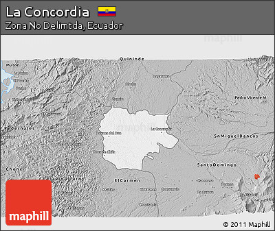 Gray 3D Map of La Concordia