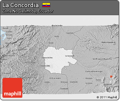 Gray 3D Map of La Concordia
