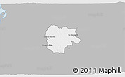 Gray 3D Map of La Concordia, single color outside