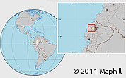 Gray Location Map of La Concordia
