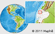 Physical Location Map of La Concordia, highlighted country, highlighted parent region