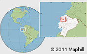 Savanna Style Location Map of La Concordia, highlighted country, highlighted parent region