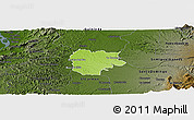 Physical Panoramic Map of La Concordia, darken