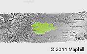 Physical Panoramic Map of La Concordia, desaturated