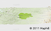 Physical Panoramic Map of La Concordia, lighten
