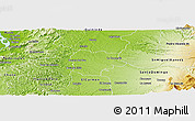 Physical Panoramic Map of La Concordia