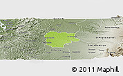 Physical Panoramic Map of La Concordia, semi-desaturated