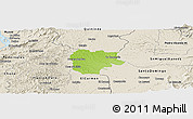 Physical Panoramic Map of La Concordia, shaded relief outside