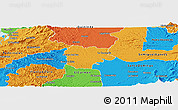 Political Panoramic Map of La Concordia