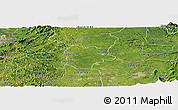 Satellite Panoramic Map of La Concordia