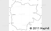 Blank Simple Map of La Concordia, cropped outside
