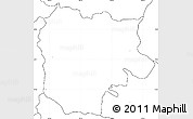 Blank Simple Map of La Concordia, no labels