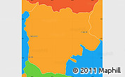 Political Simple Map of La Concordia