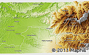 Physical 3D Map of Las Golondrinas