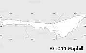 Silver Style Simple Map of Las Golondrinas