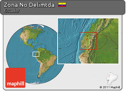 Satellite Location Map of Zona No Delimtda