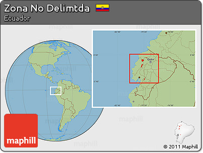 Savanna Style Location Map of Zona No Delimtda