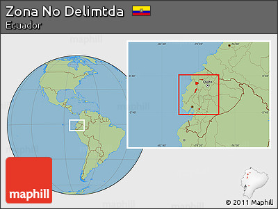 Savanna Style Location Map of Zona No Delimtda