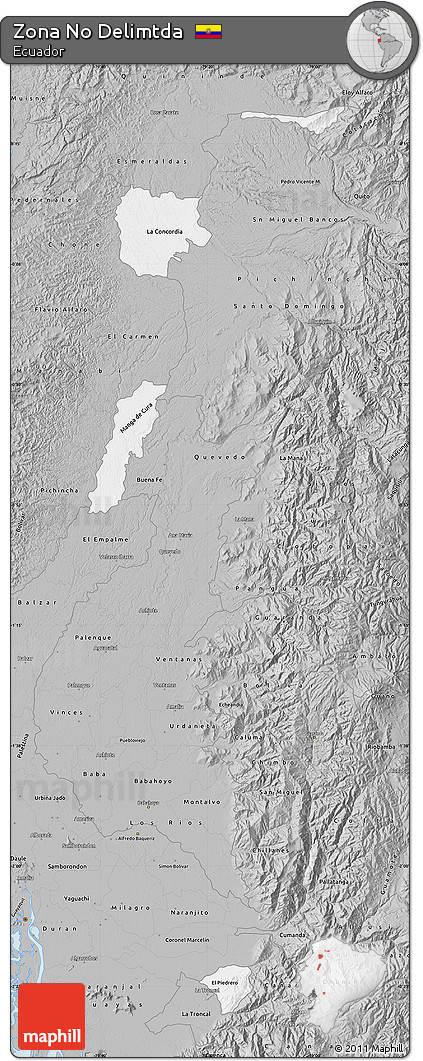 Gray Map of Zona No Delimtda
