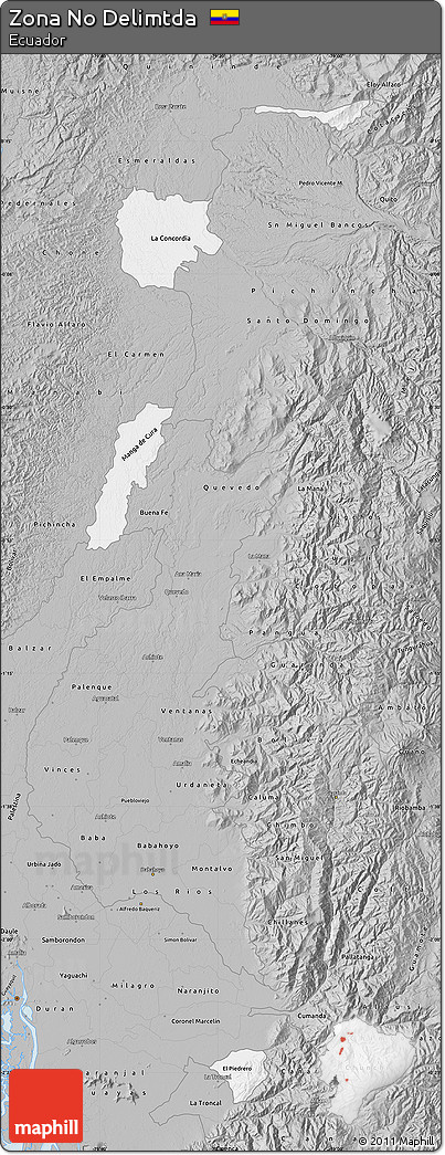 Gray Map of Zona No Delimtda