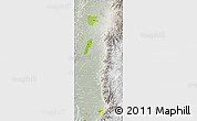 Physical Map of Zona No Delimtda, lighten, semi-desaturated