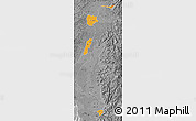 Political Map of Zona No Delimtda, desaturated