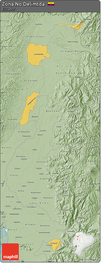 Savanna Style Map of Zona No Delimtda