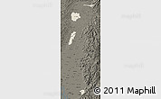Shaded Relief Map of Zona No Delimtda, darken