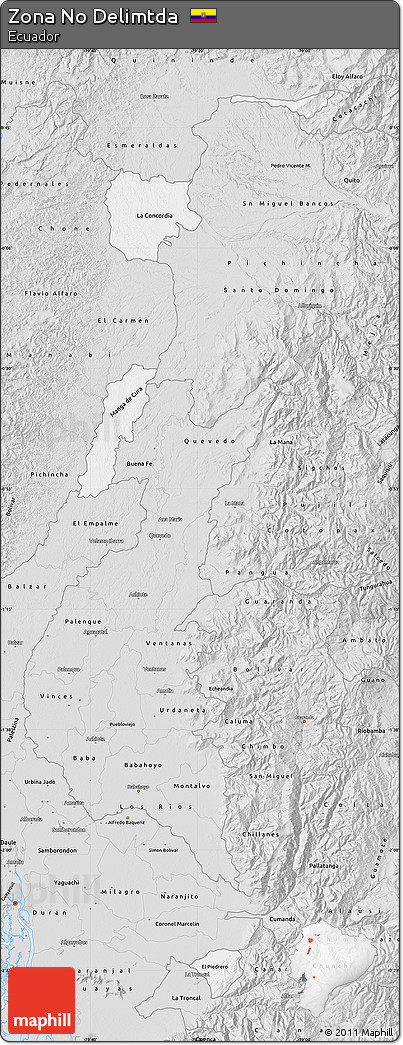 Silver Style Map of Zona No Delimtda