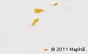 Political Panoramic Map of Zona No Delimtda, cropped outside