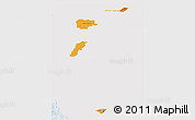 Political Panoramic Map of Zona No Delimtda, single color outside