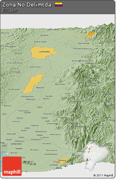 Savanna Style Panoramic Map of Zona No Delimtda