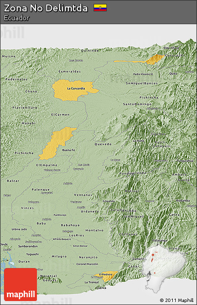 Savanna Style Panoramic Map of Zona No Delimtda