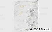 Shaded Relief Panoramic Map of Zona No Delimtda, lighten, semi-desaturated