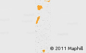 Political Simple Map of Zona No Delimtda, single color outside, borders and labels