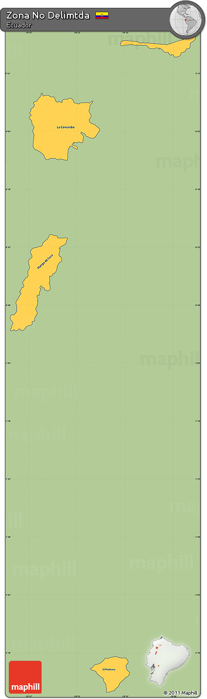 Savanna Style Simple Map of Zona No Delimtda, cropped outside