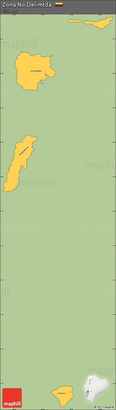 Savanna Style Simple Map of Zona No Delimtda, cropped outside